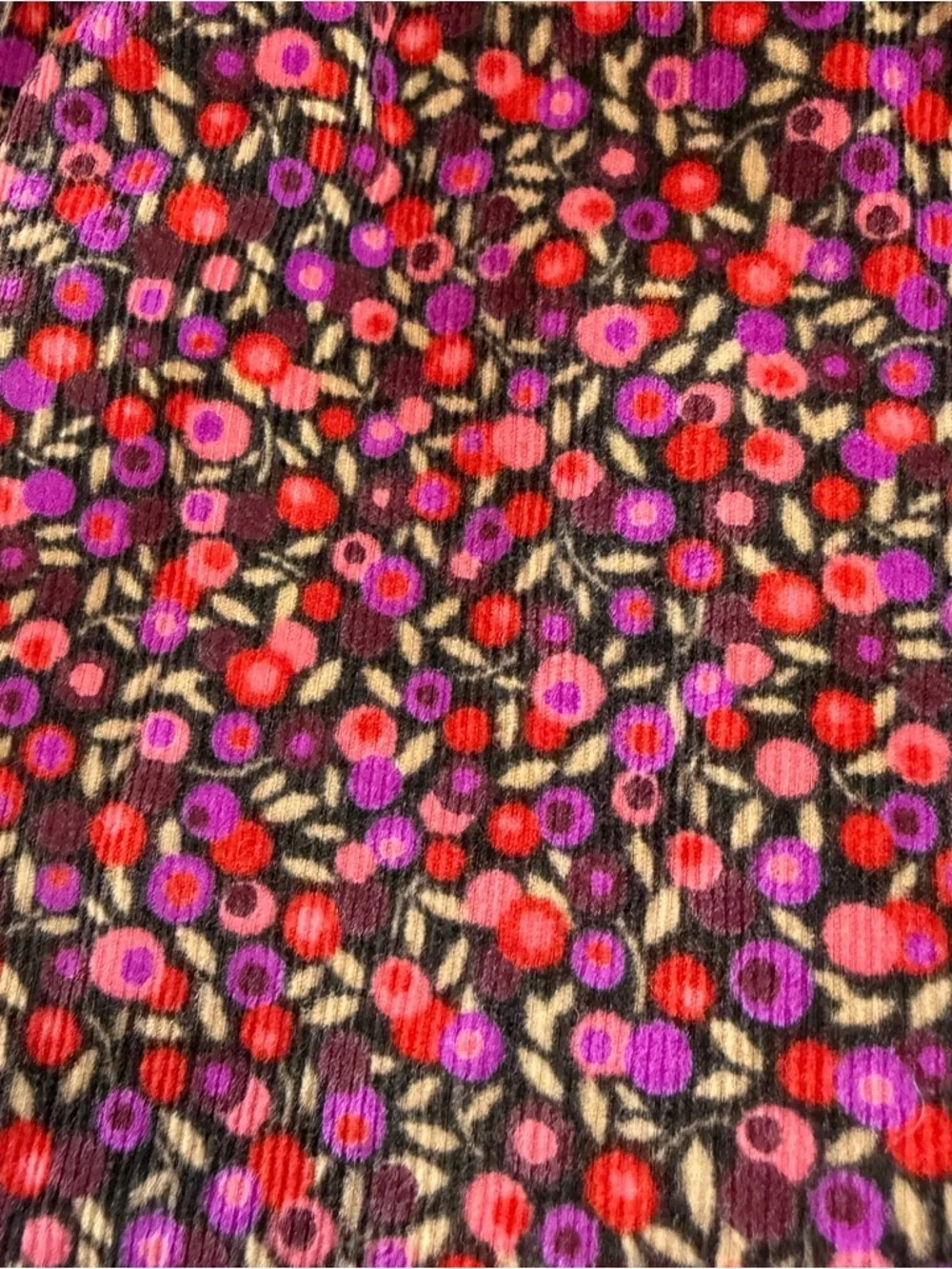 Baby Gap Girls' Pink Floral Long-Sleeve Corduroy Casual Dress Sz 18-24m